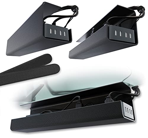 No-Screw Cable Management Trays, Two-Pack