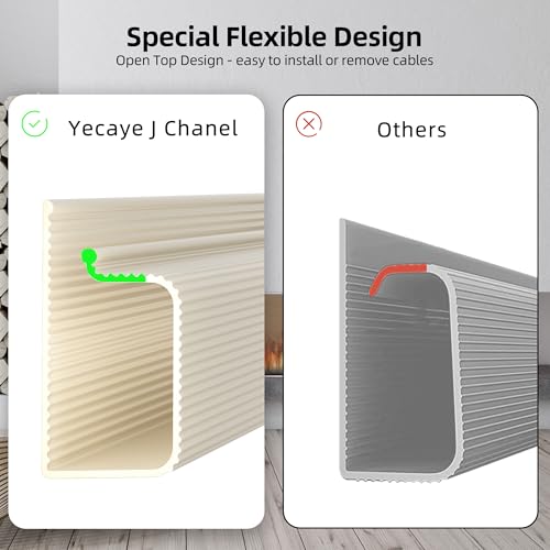 Self-Adhesive J-Channel Cable Hider