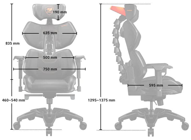 Reclining Spine-Support Gaming Chair