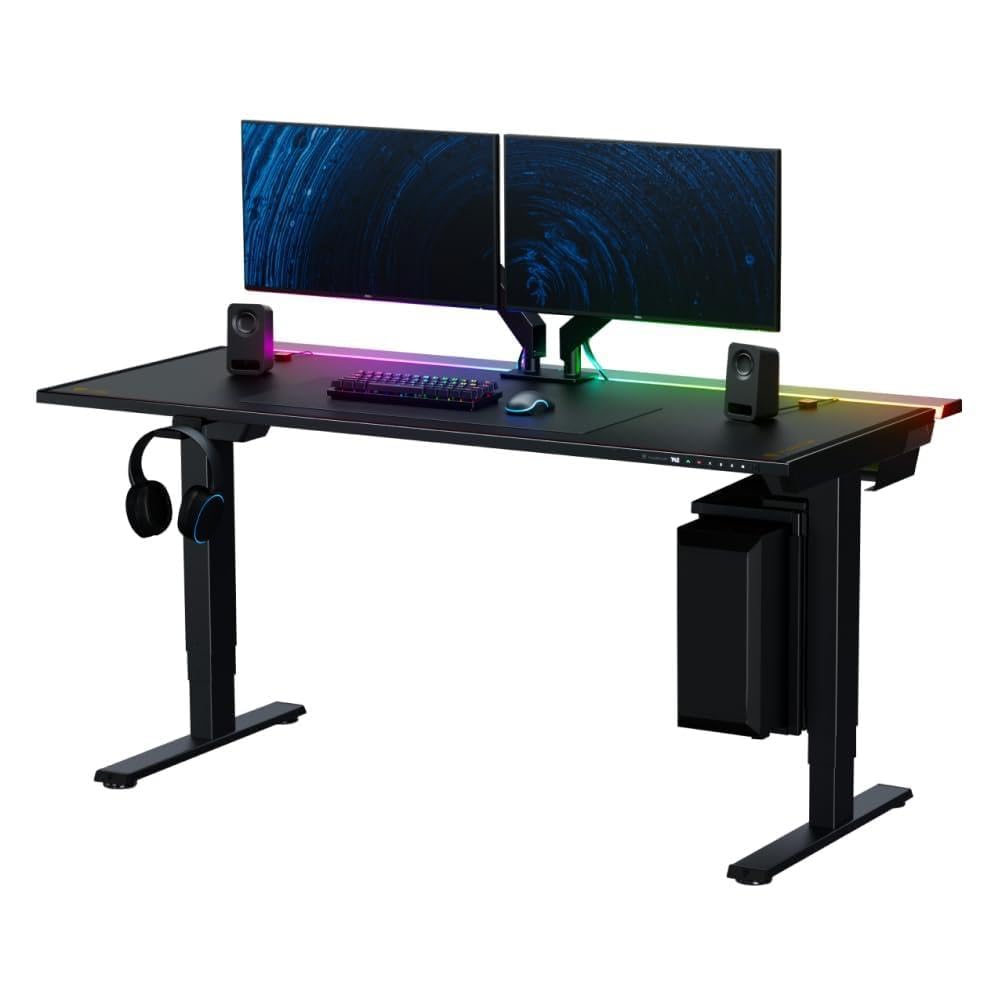 Magnetic Cable-Managed Gaming Desk