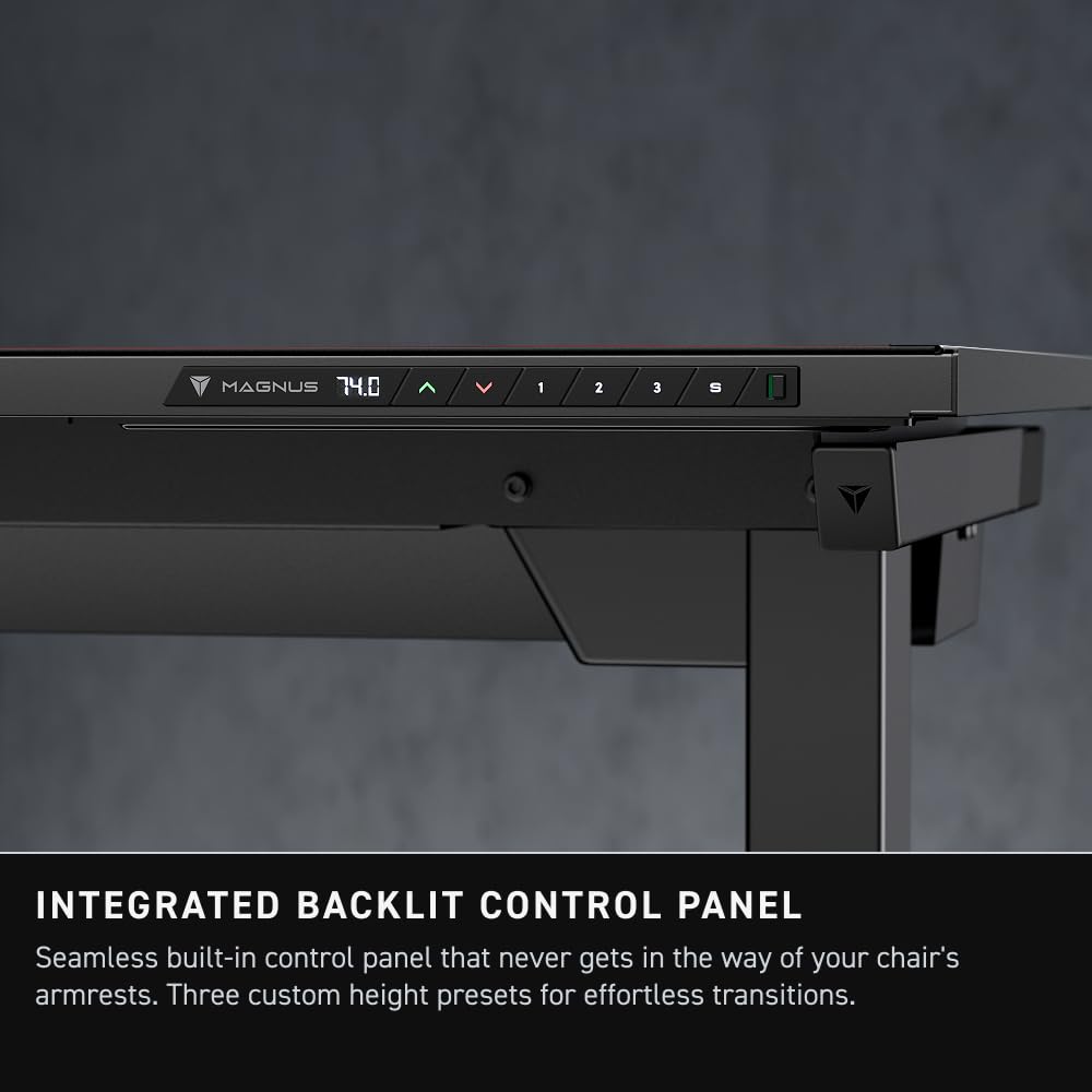 Magnetic Cable-Managed Gaming Desk