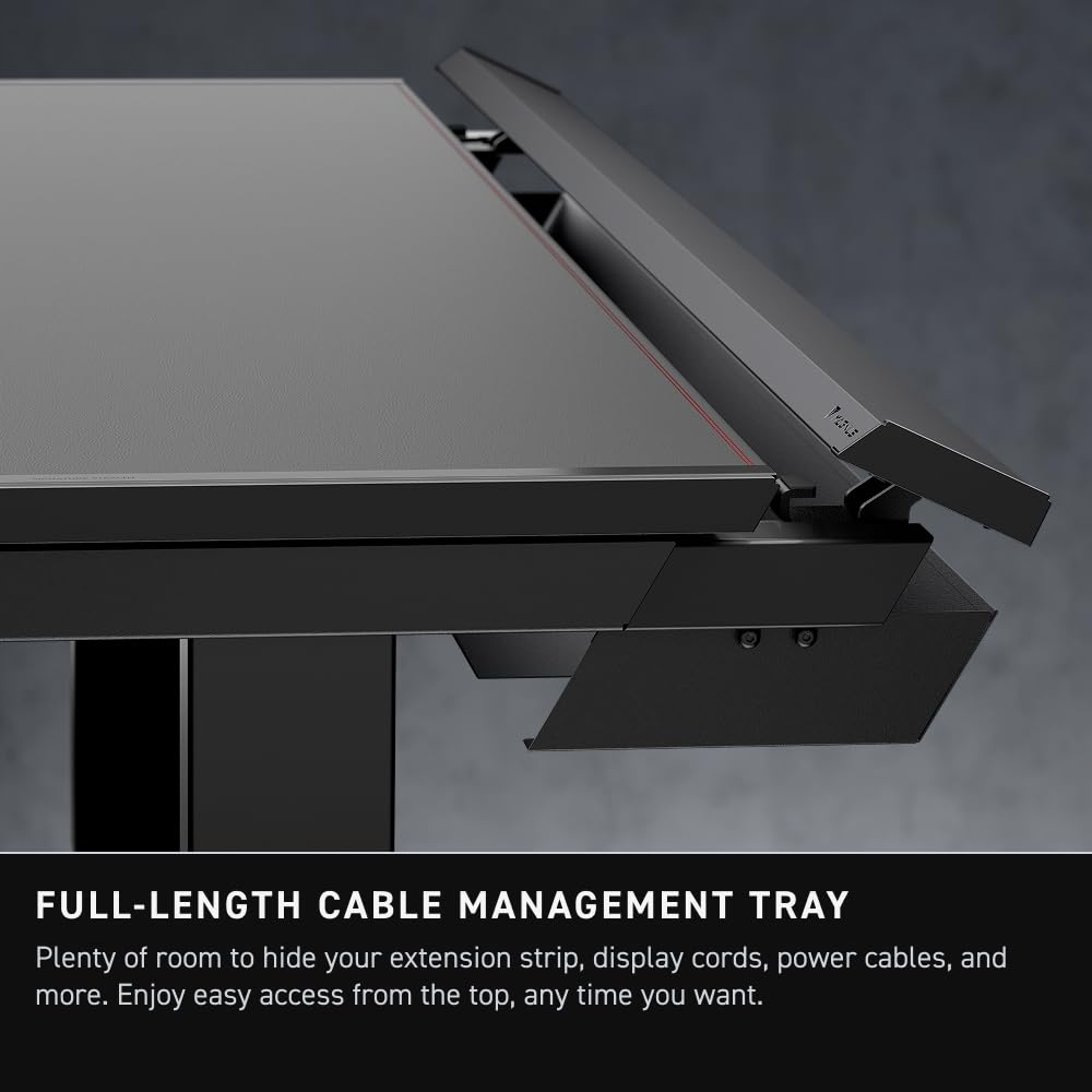 Magnetic Cable-Managed Gaming Desk