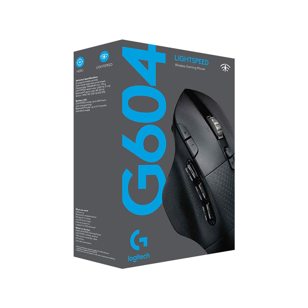 Wireless MMO Gaming Mouse with Side Buttons