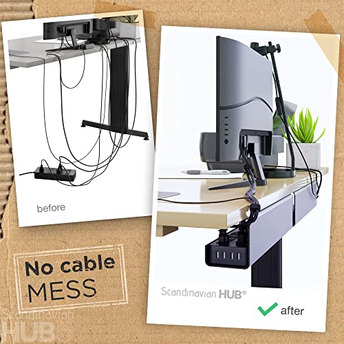 No-Screw Cable Management Trays, Two-Pack