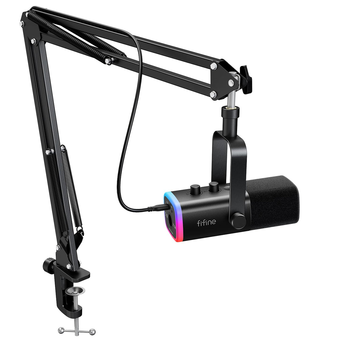 Dynamic Gaming Microphone with Boom Arm