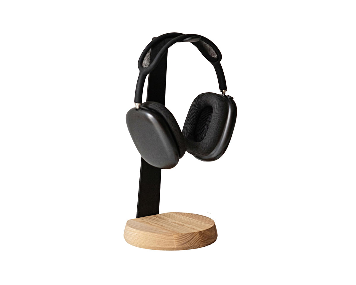 Solid Wood Desktop Headphone Stand
