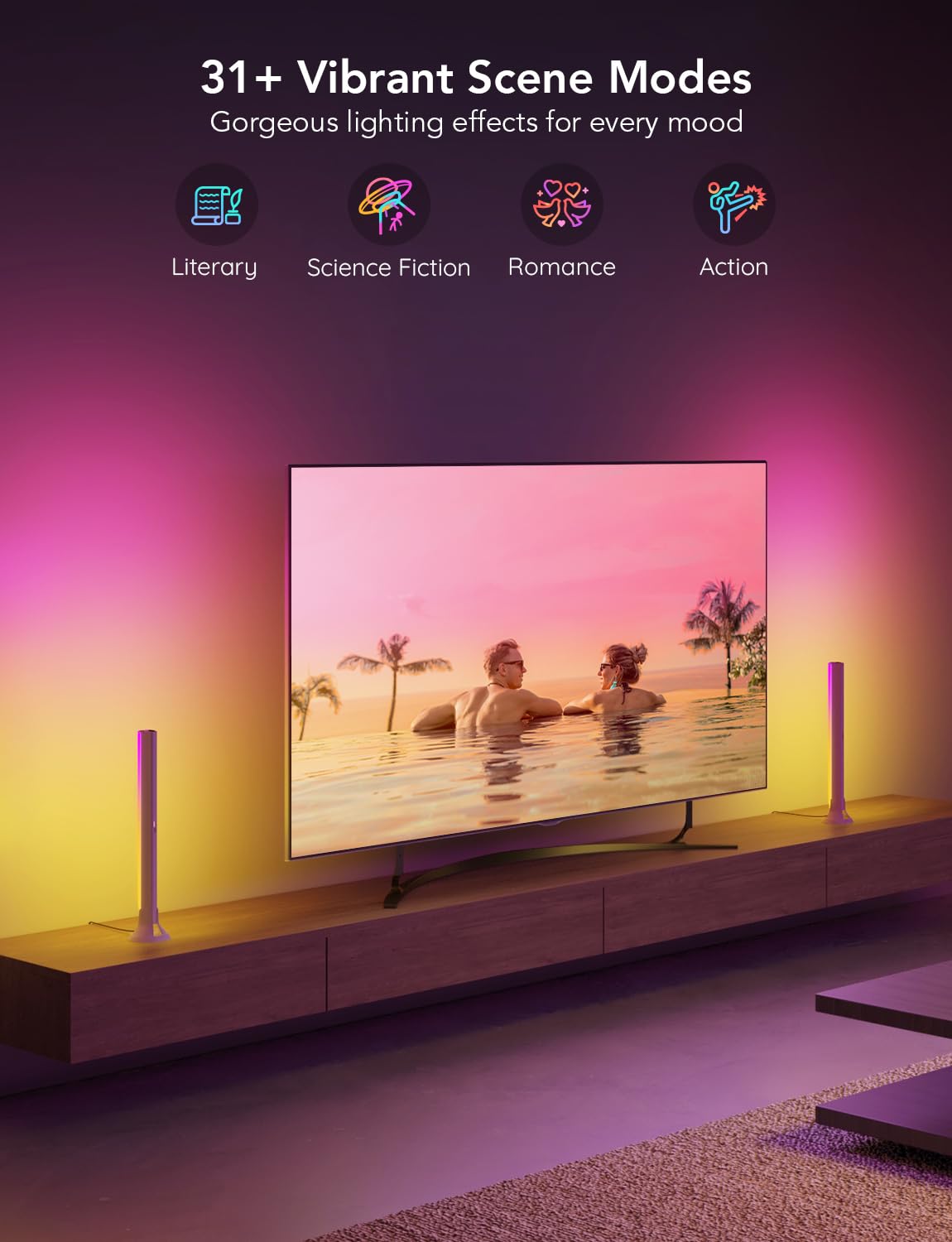 15-Inch RGBIC Smart Light Bars