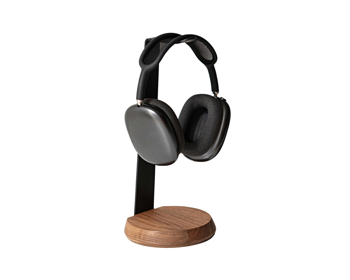 Solid Wood Desktop Headphone Stand