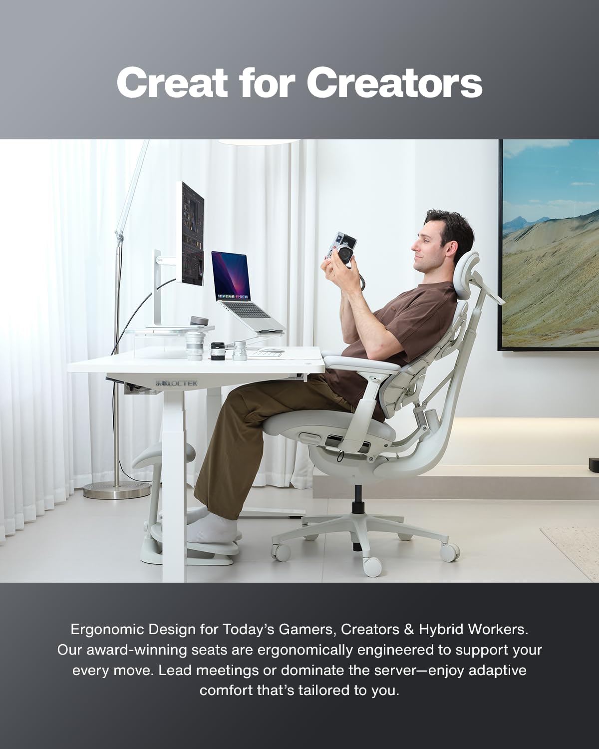 Adaptive Dynamic-Support Gaming Chair