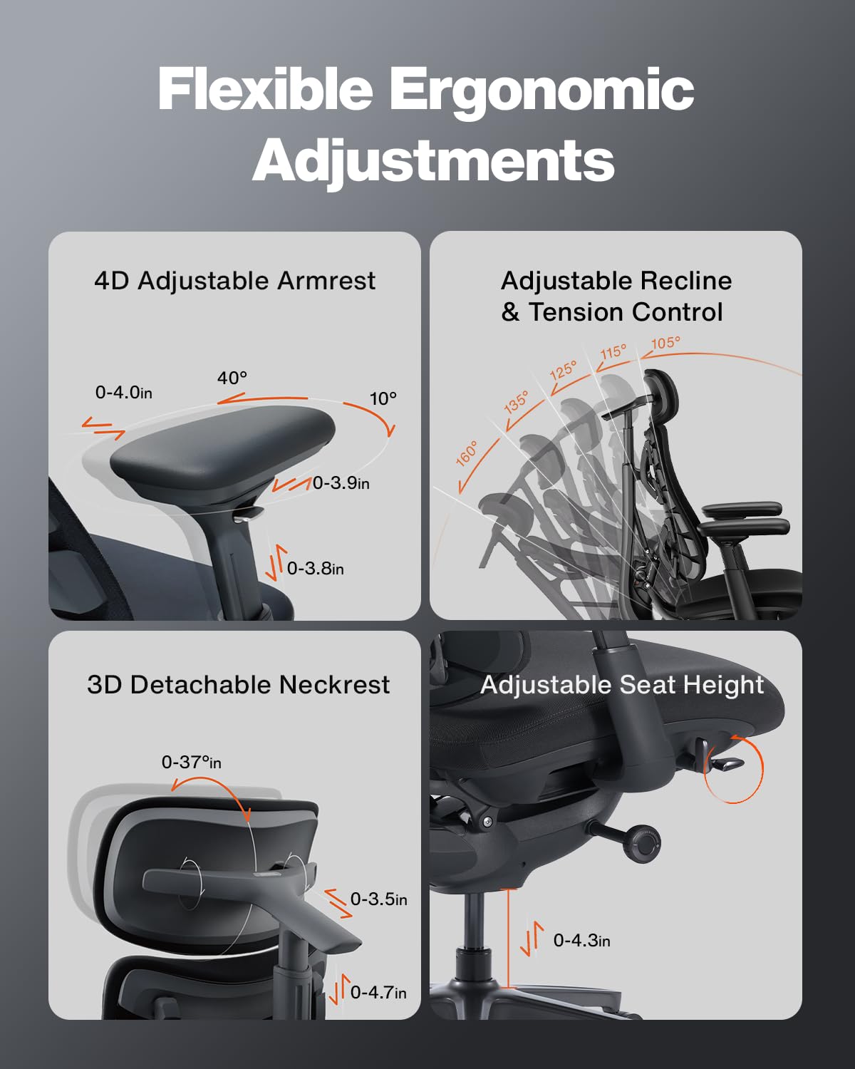 Adaptive Dynamic-Support Gaming Chair
