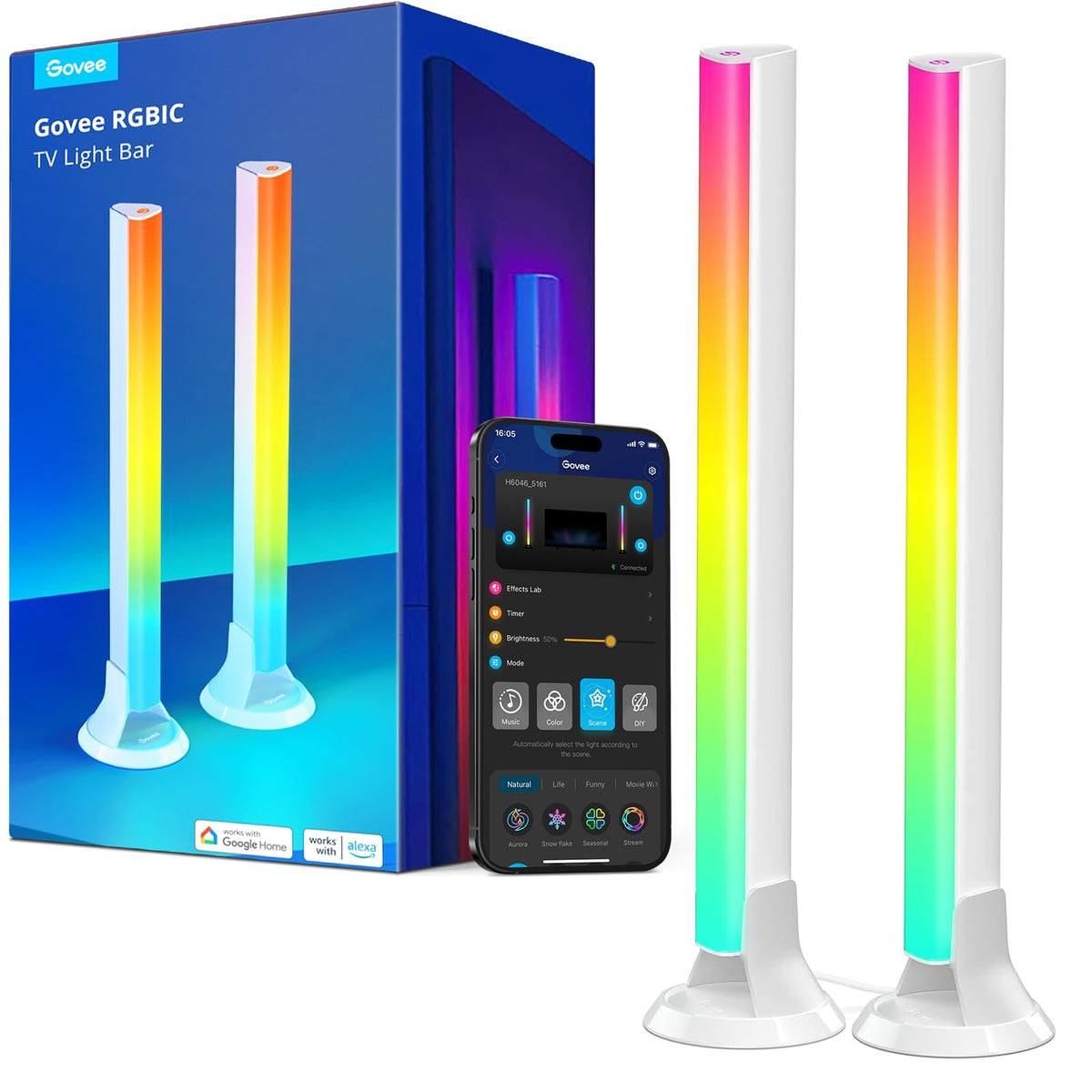 15-Inch RGBIC Smart Light Bars