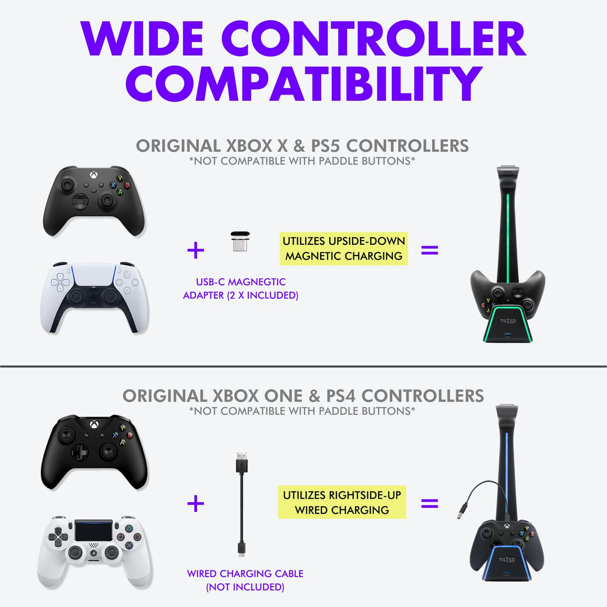 Gaming Headset and Controller Stand