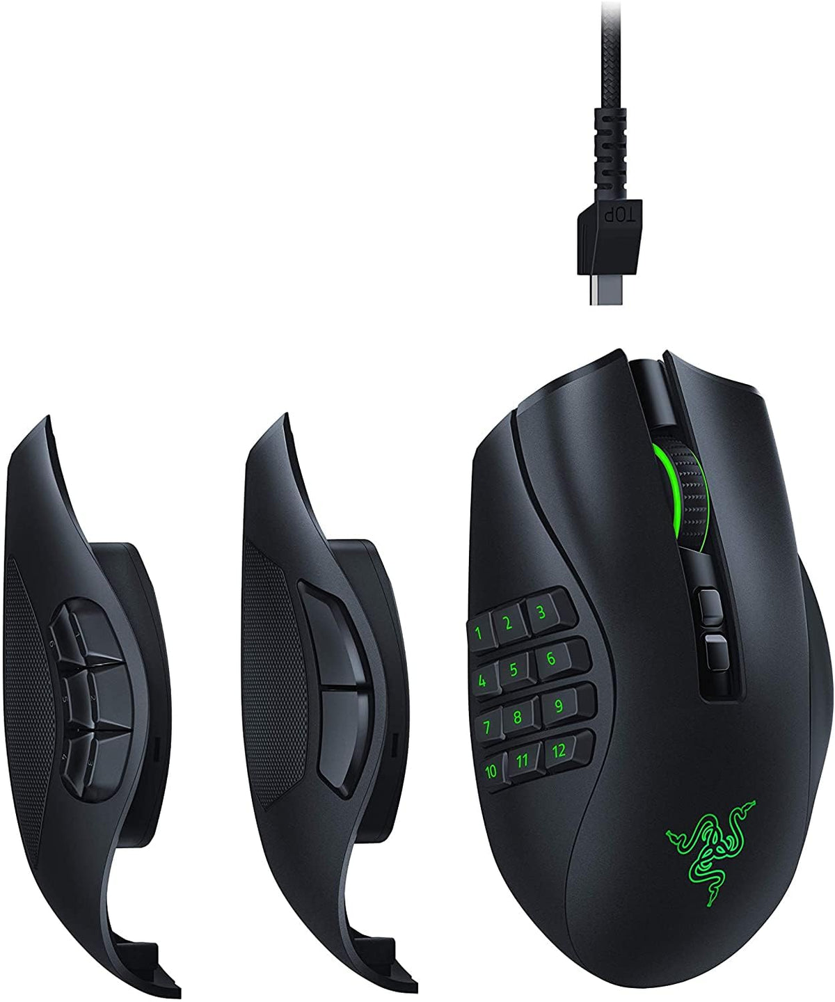 Modular Wireless MMO Gaming Mouse