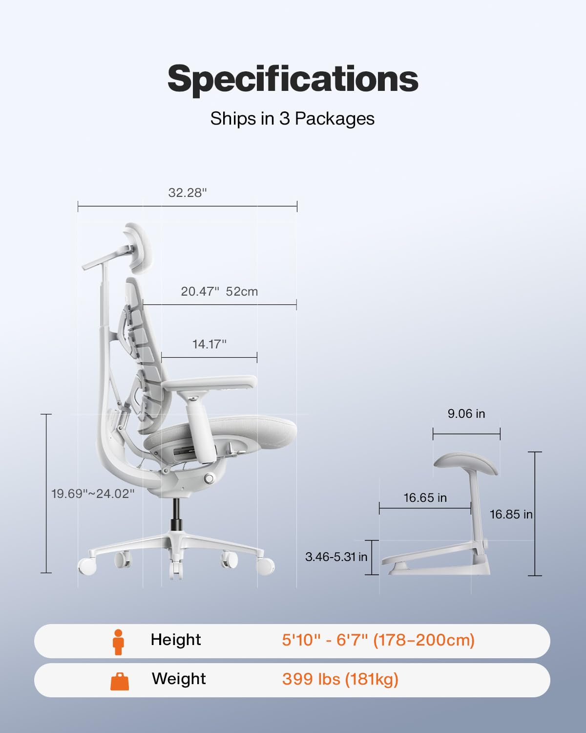 Wide-Frame Ergonomic Gaming Chair