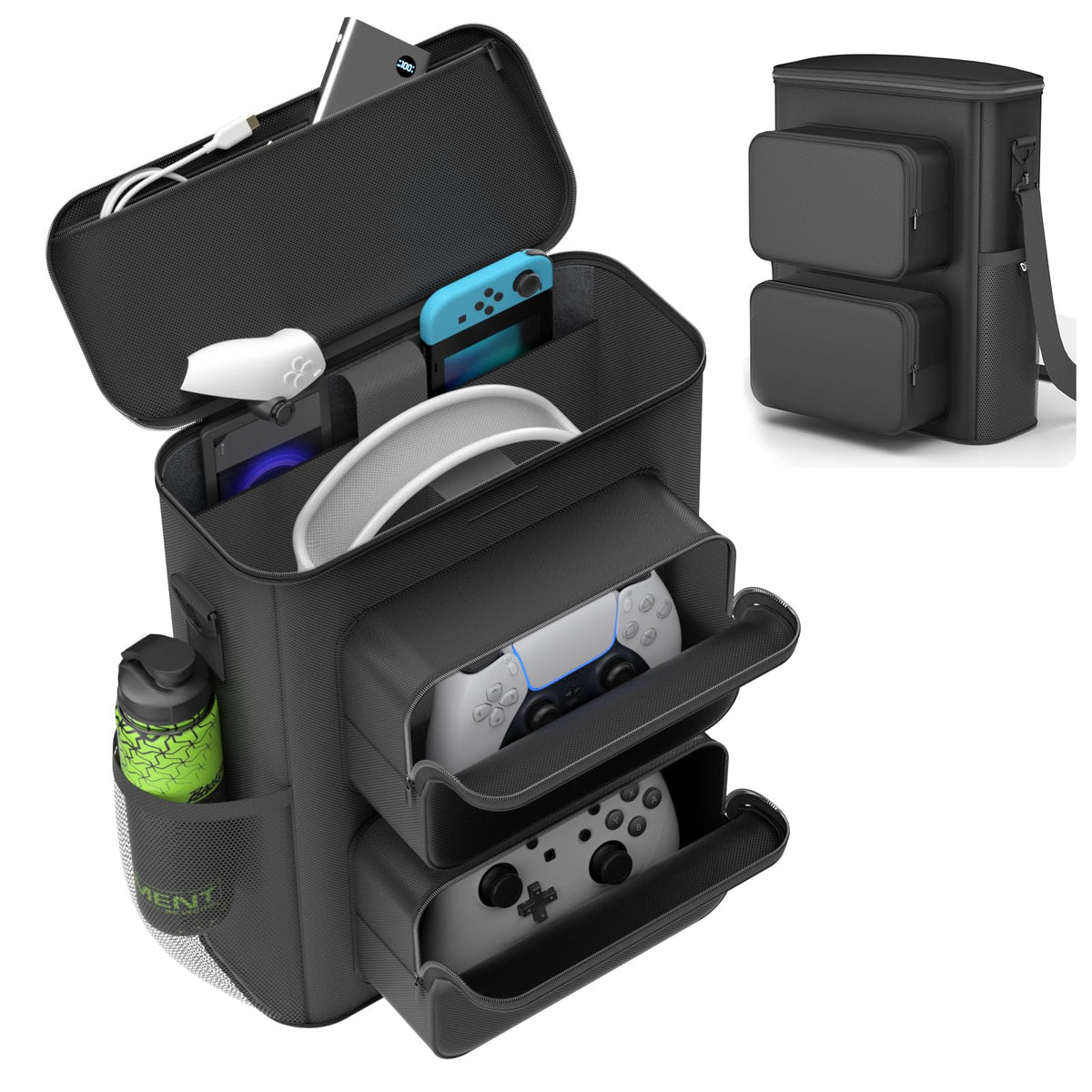 Gaming Headset and Controller Carrying Case