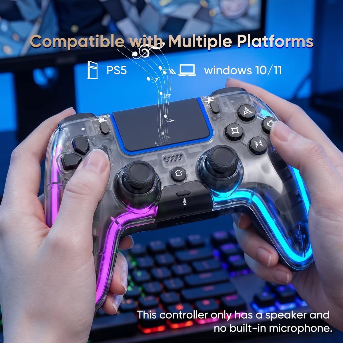 Wireless RGB Multi-Platform Gaming Controller