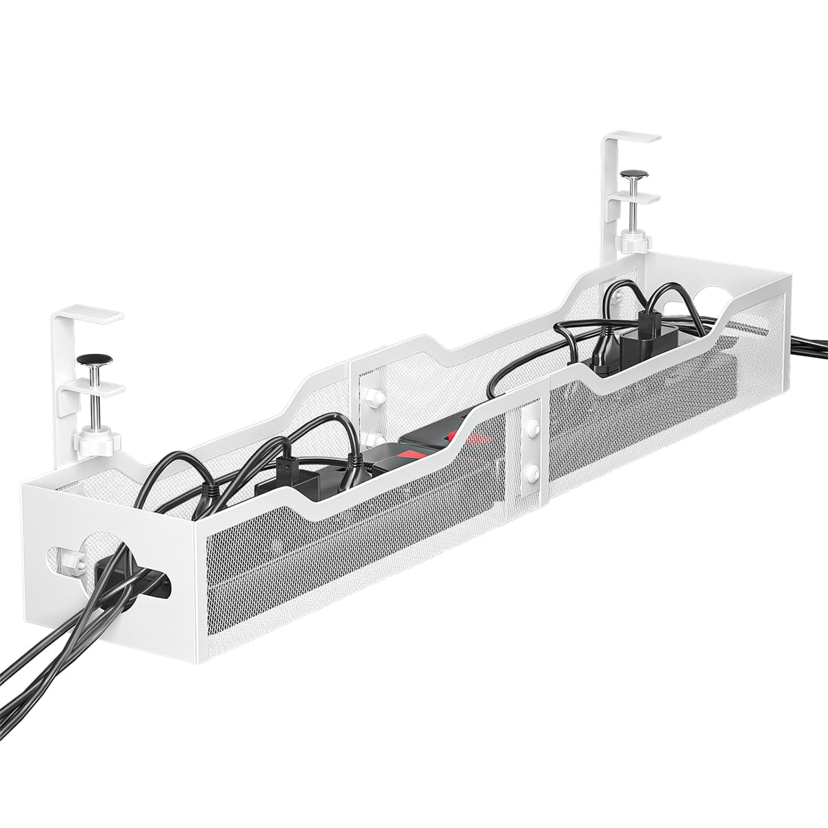 Under-Desk Cable Organizer Rack