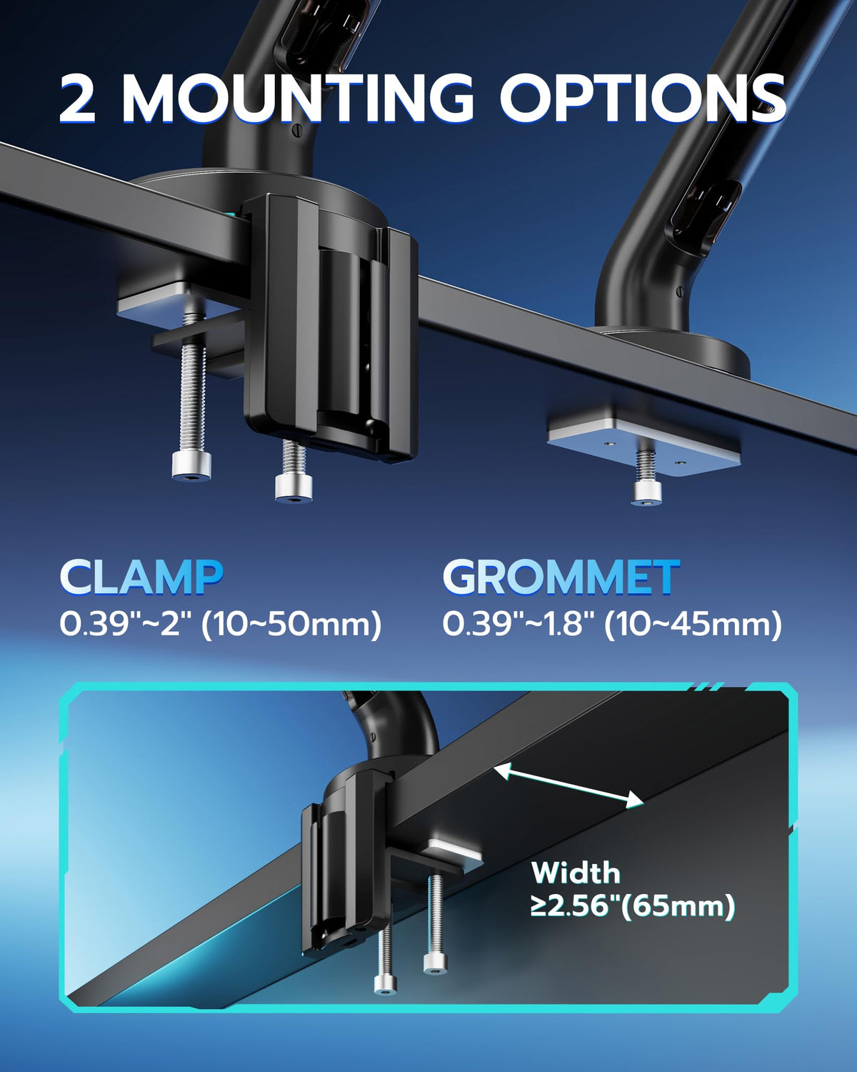 Heavy-Duty Single Gaming Monitor Arm