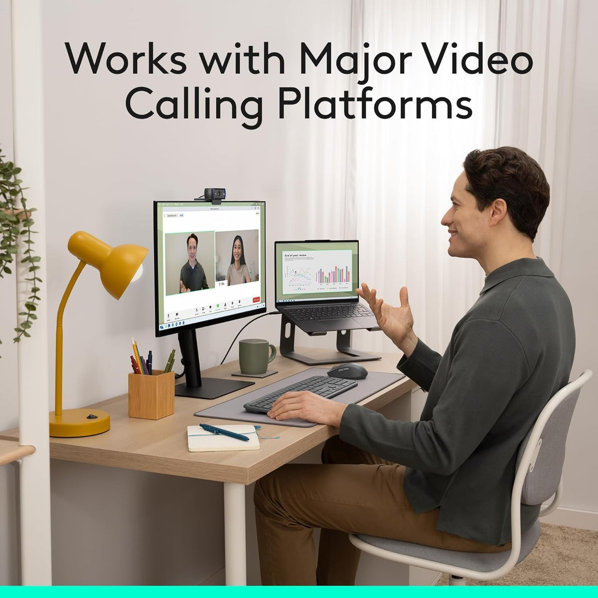 Full HD Webcam with Stereo Audio