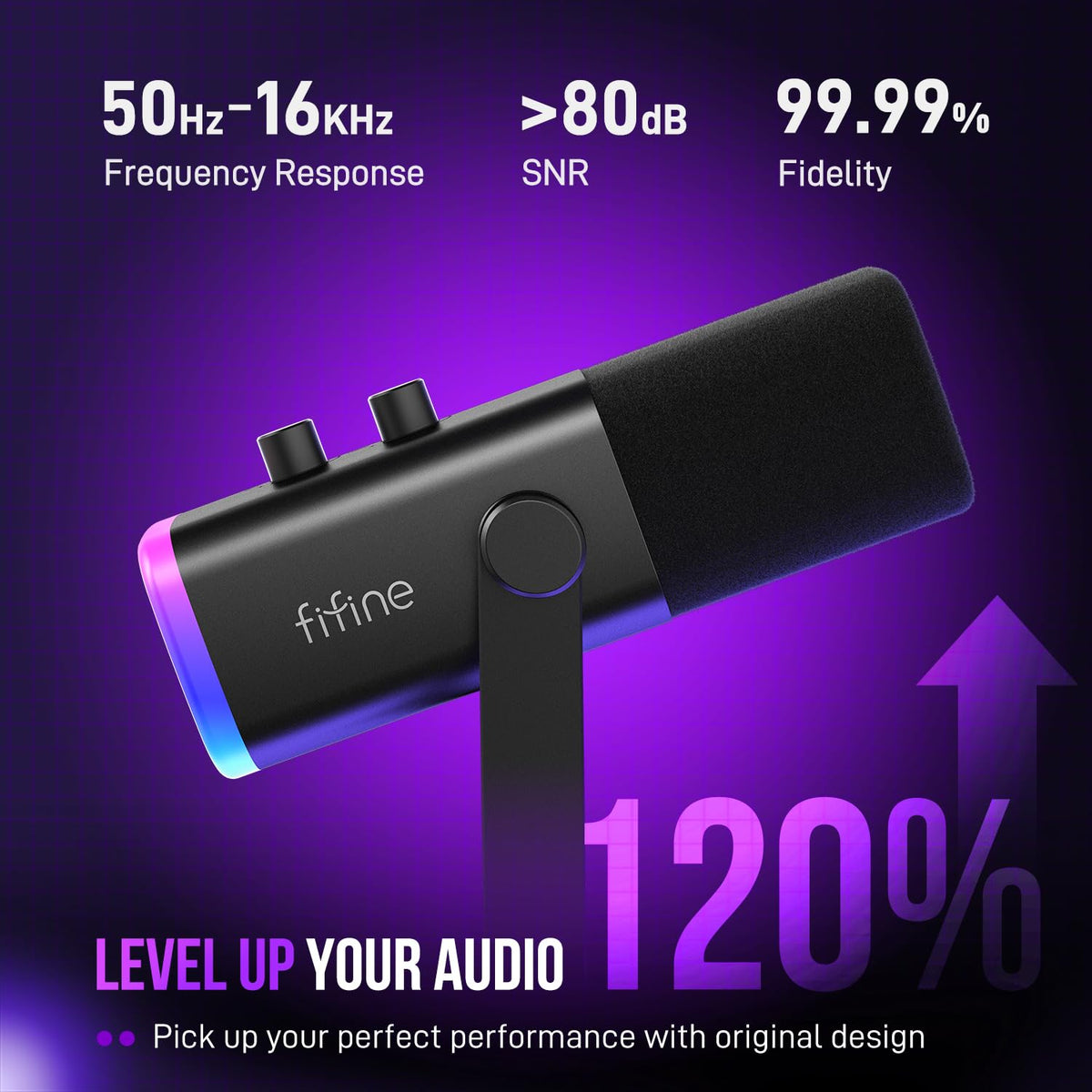 USB and XLR Dynamic Gaming Microphone