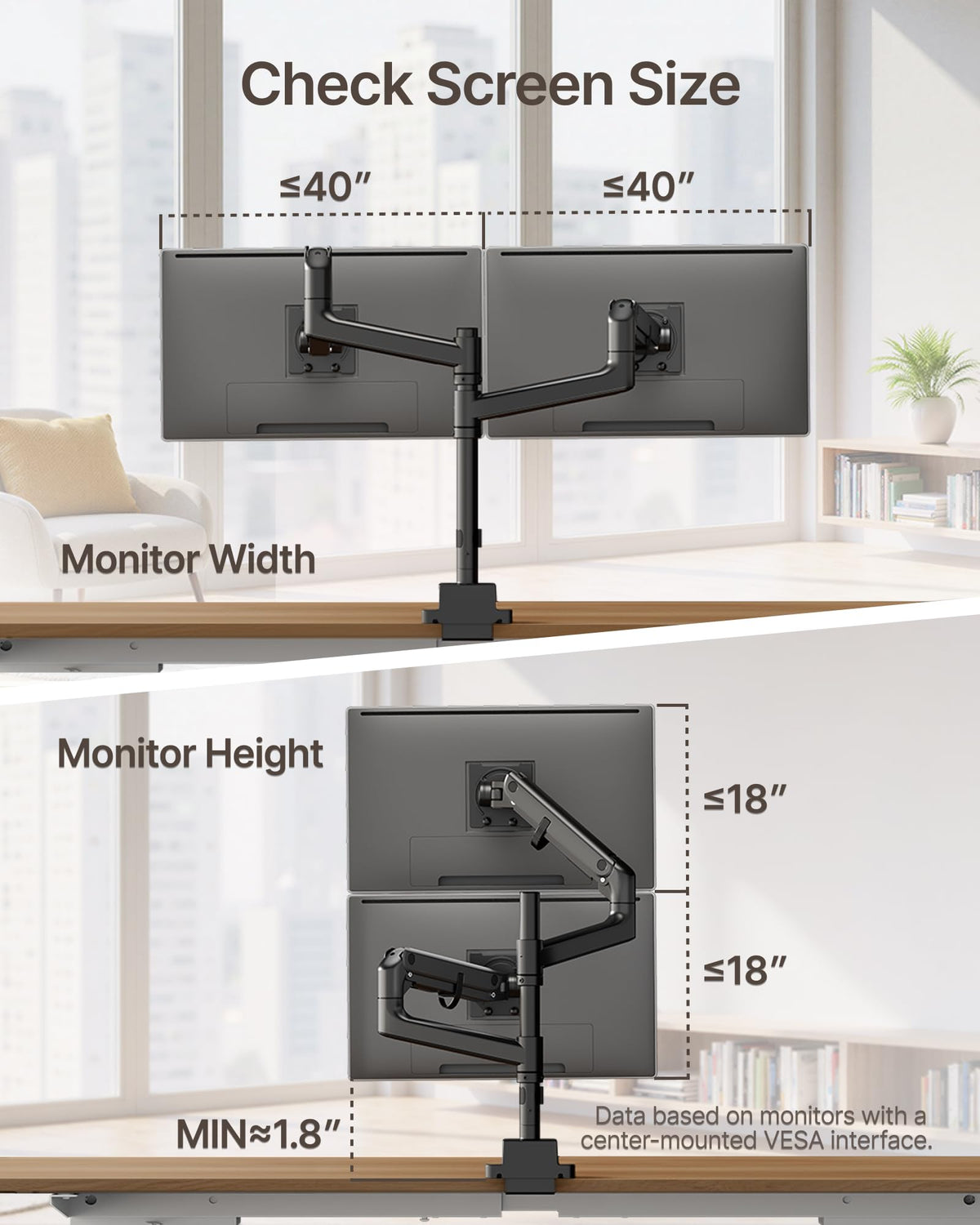 Dual Ultrawide Monitor Arm