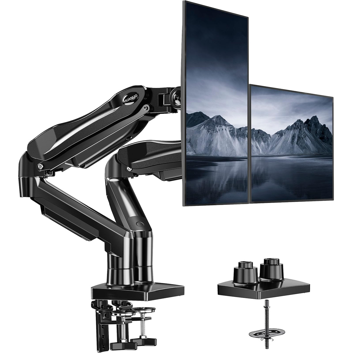 Full-Motion Dual Monitor Stand