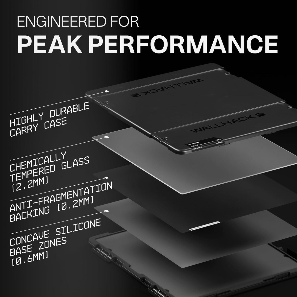Tempered Glass Esports Mouse Pad
