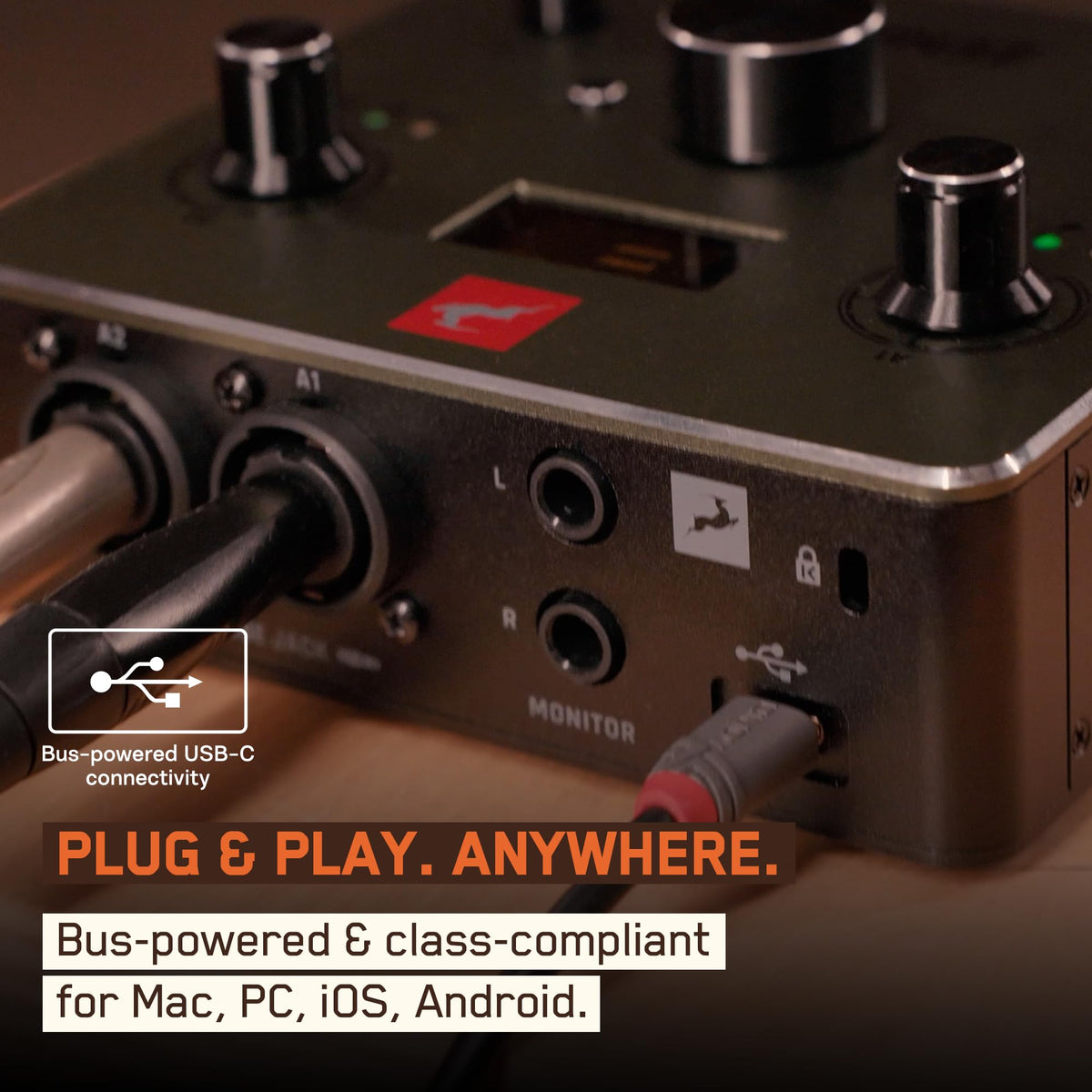 Two-Channel USB-C Audio Interface
