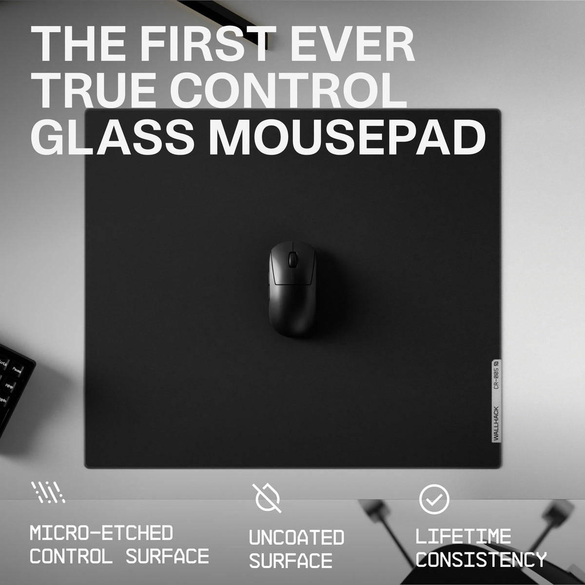 Tempered Glass Esports Mouse Pad