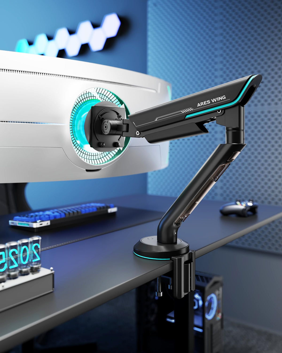 Heavy-Duty Single Gaming Monitor Arm