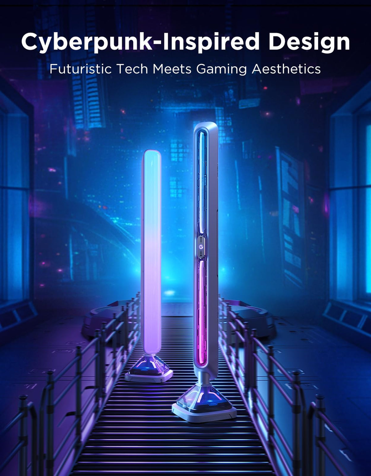 16-Inch Wi-Fi RGBIC Gaming Light Bars