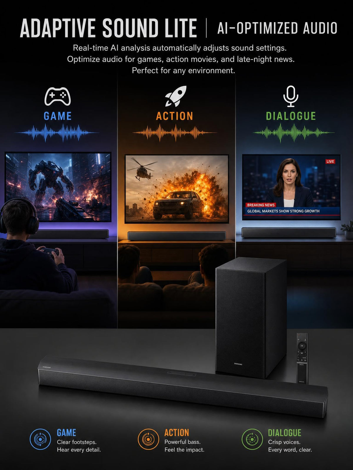 Multi-Model Gaming Soundbar