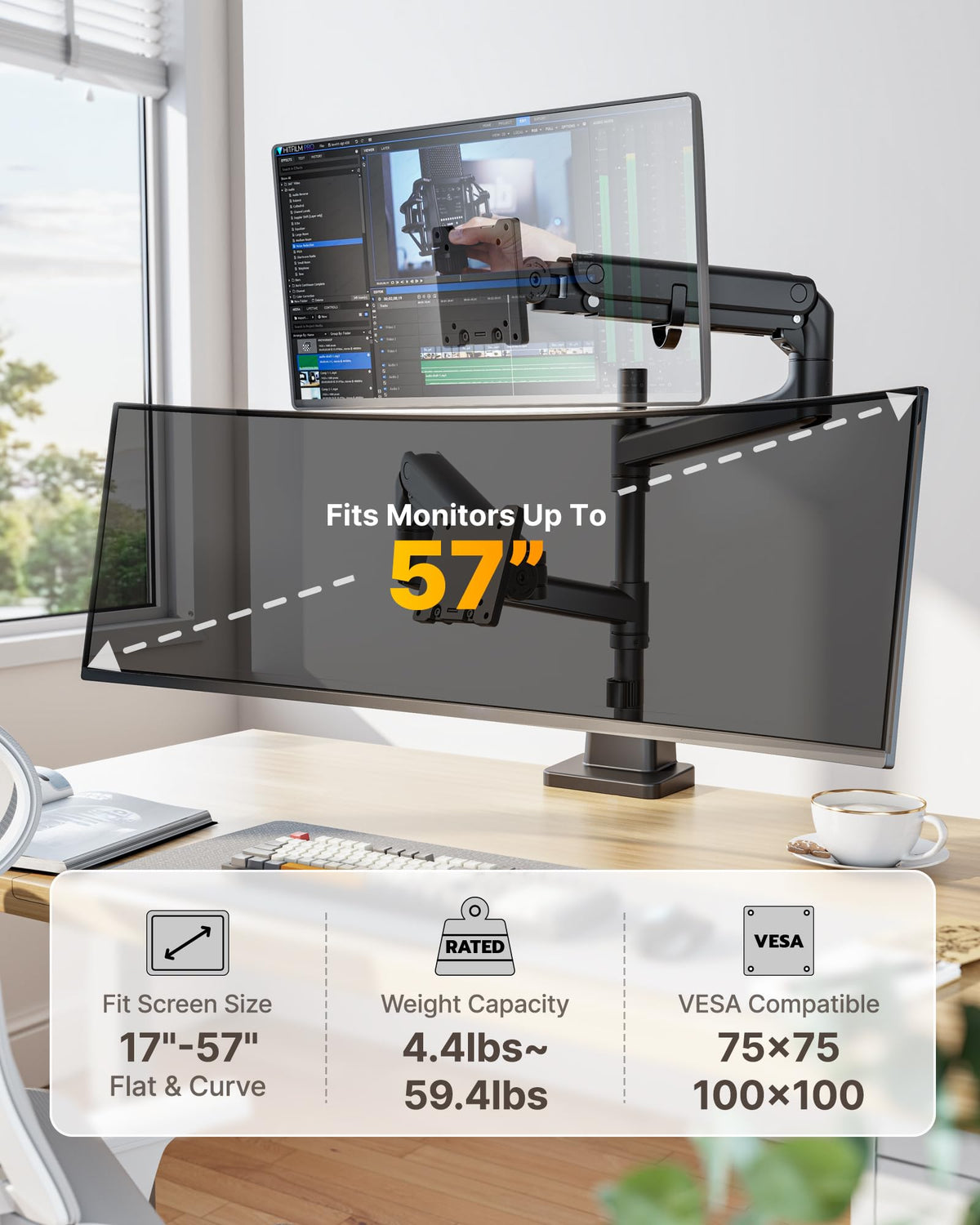 Dual Ultrawide Monitor Arm