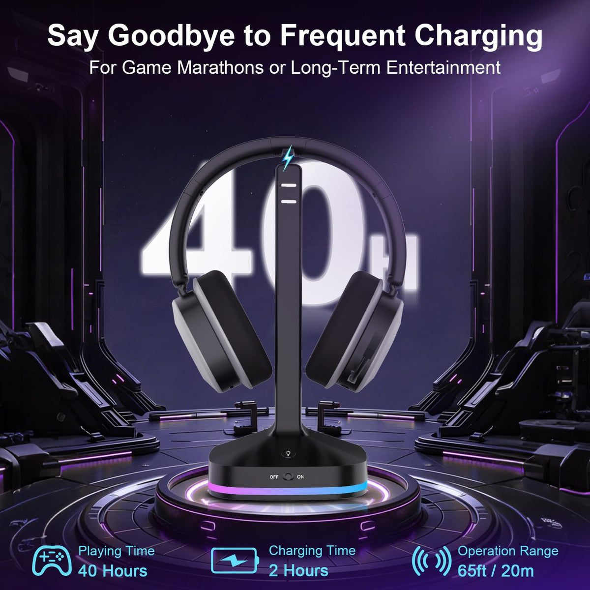 2.4GHz Wireless Console Gaming Headset