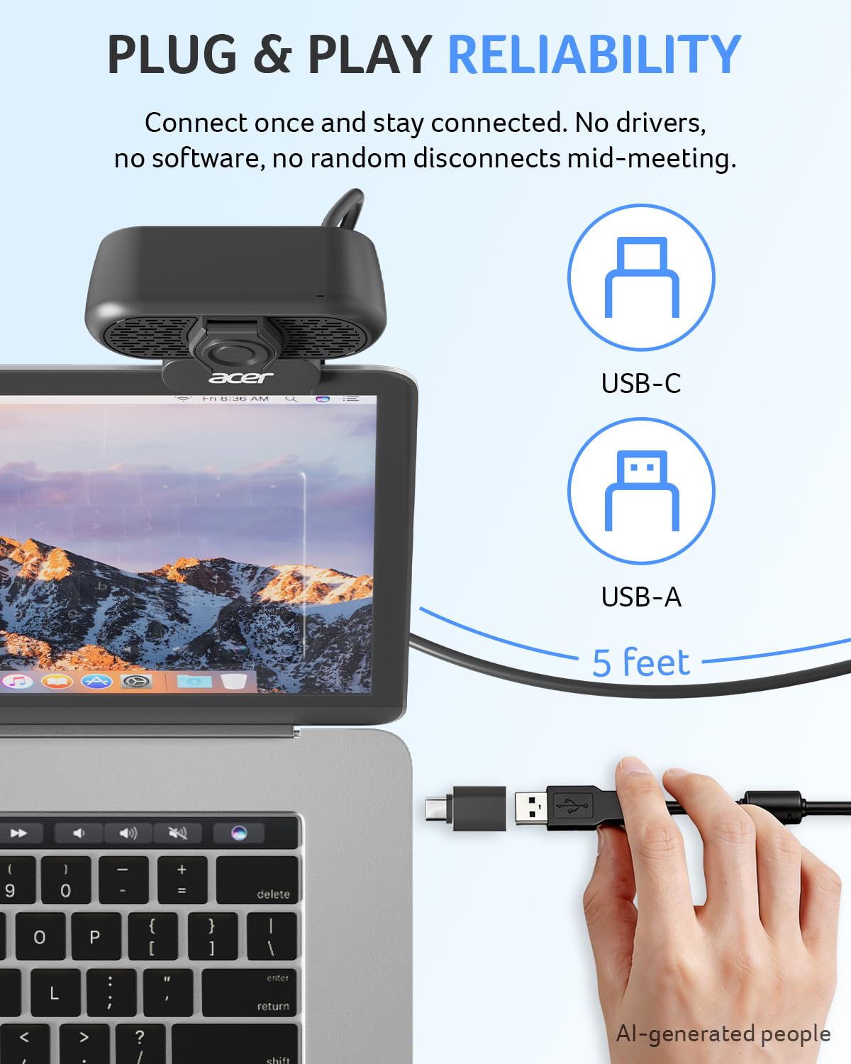 1080p and 4K Gaming Webcam