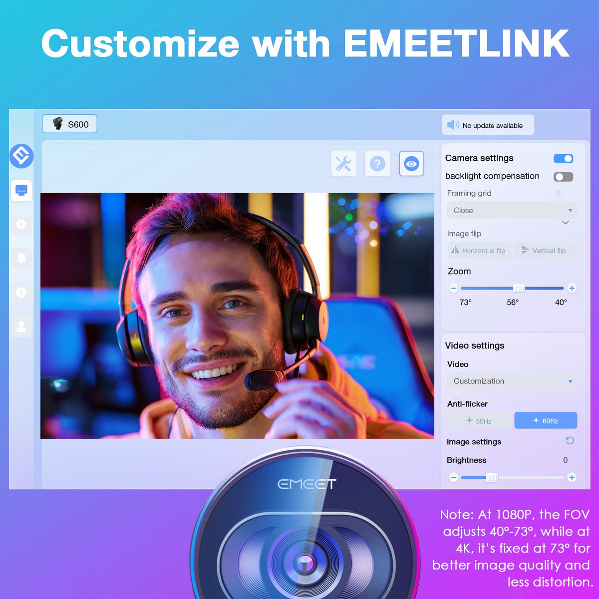 4K Streaming Webcam with Autofocus