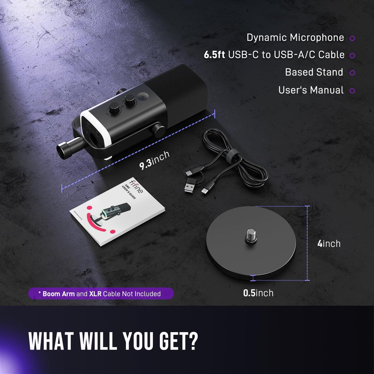 USB and XLR Dynamic Gaming Microphone