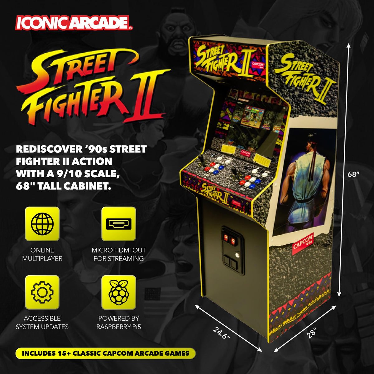 Full-Size Street Fighting Arcade Cabinet
