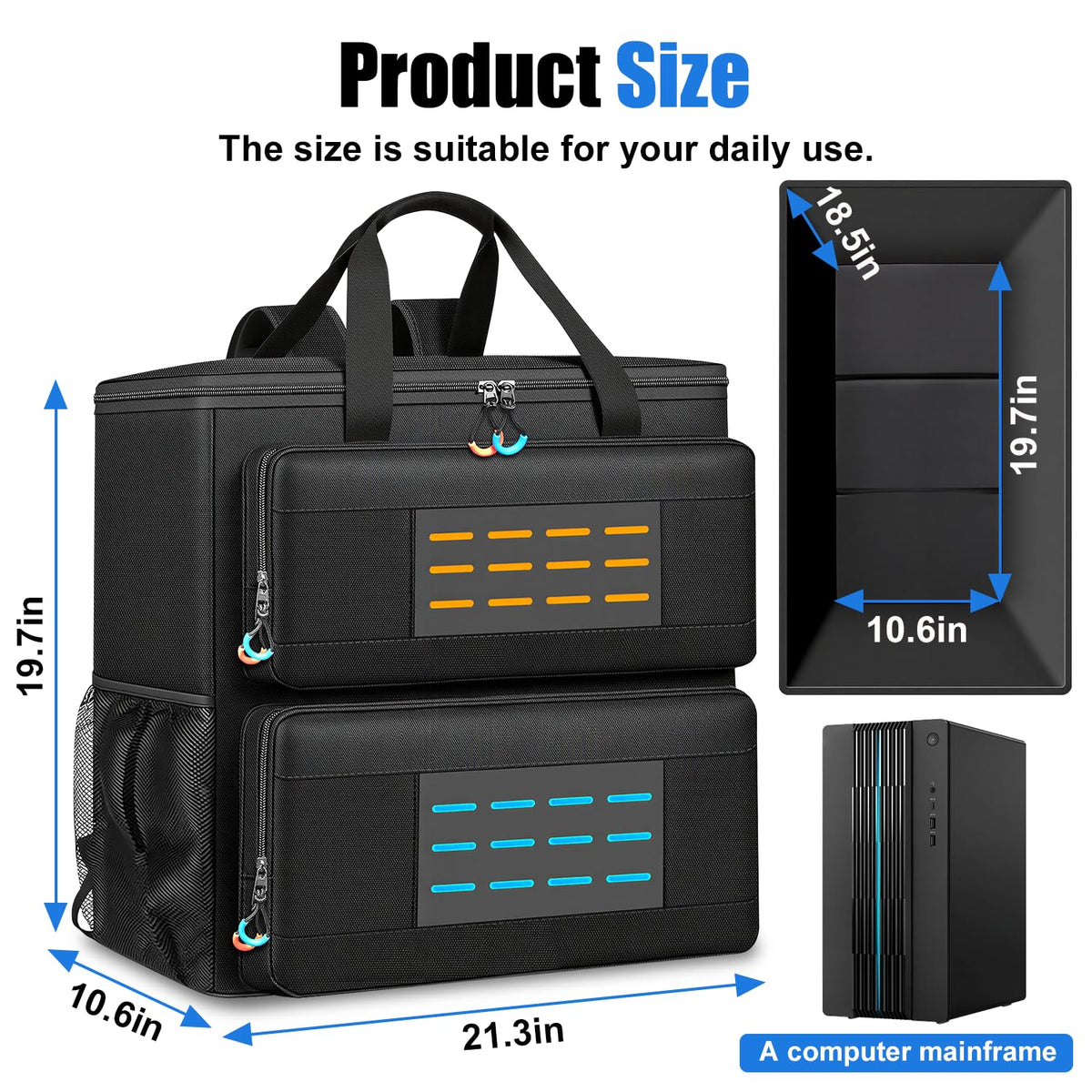 Padded Desktop Computer Carrying Case