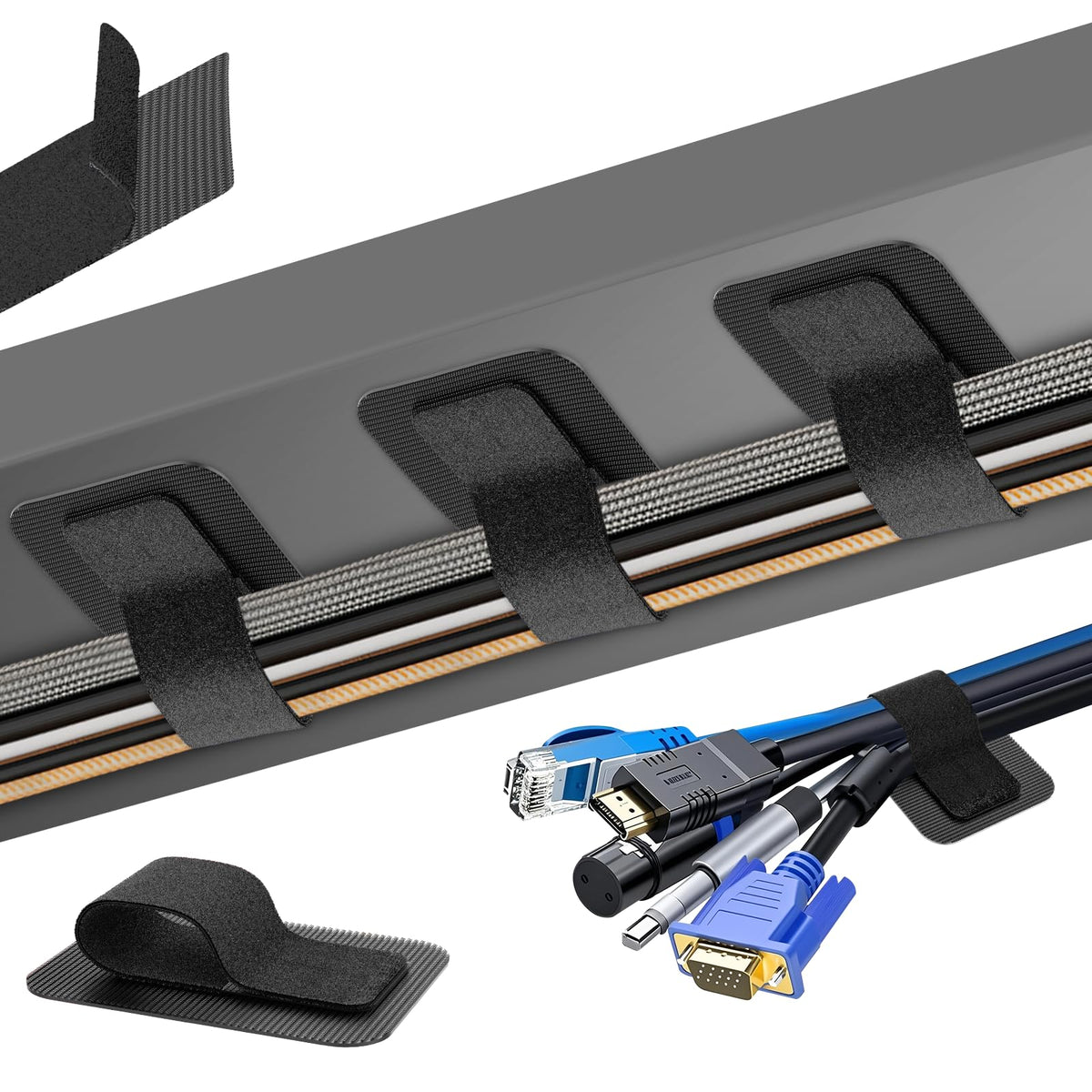 Adjustable Under-Desk Cable Holder