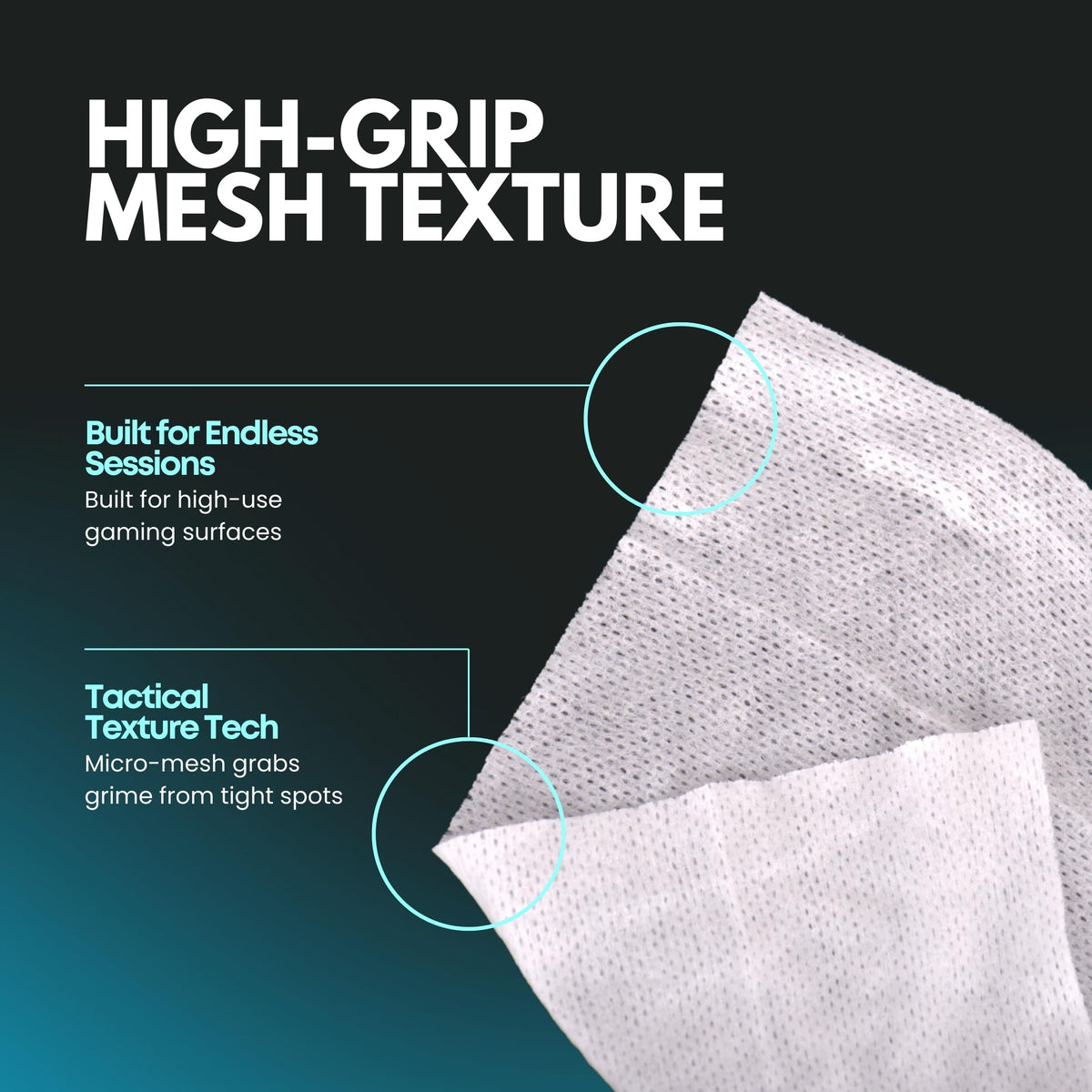 Electronic Gaming Gear Cleaning Wipes, 50-Pack