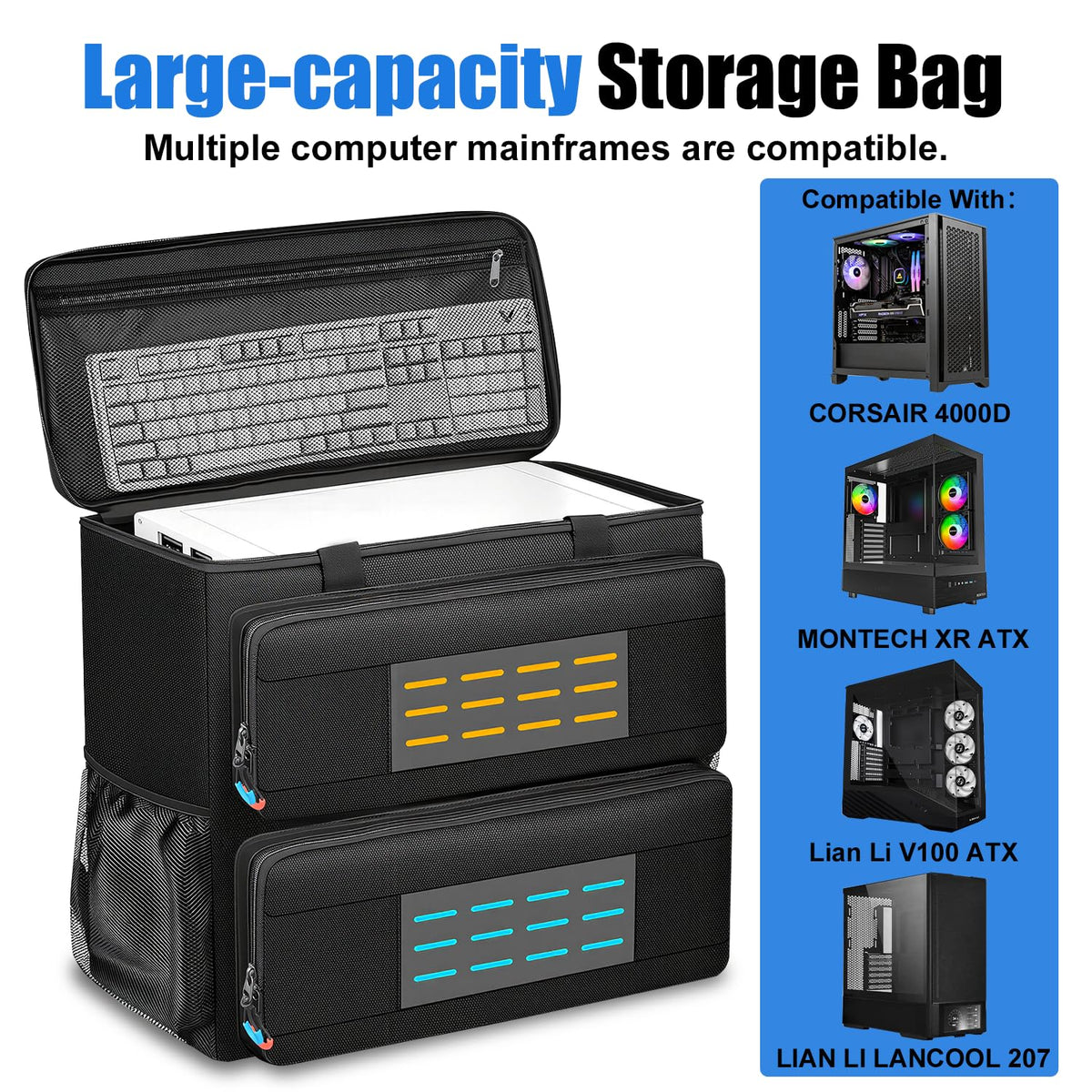 Padded Desktop Computer Carrying Case