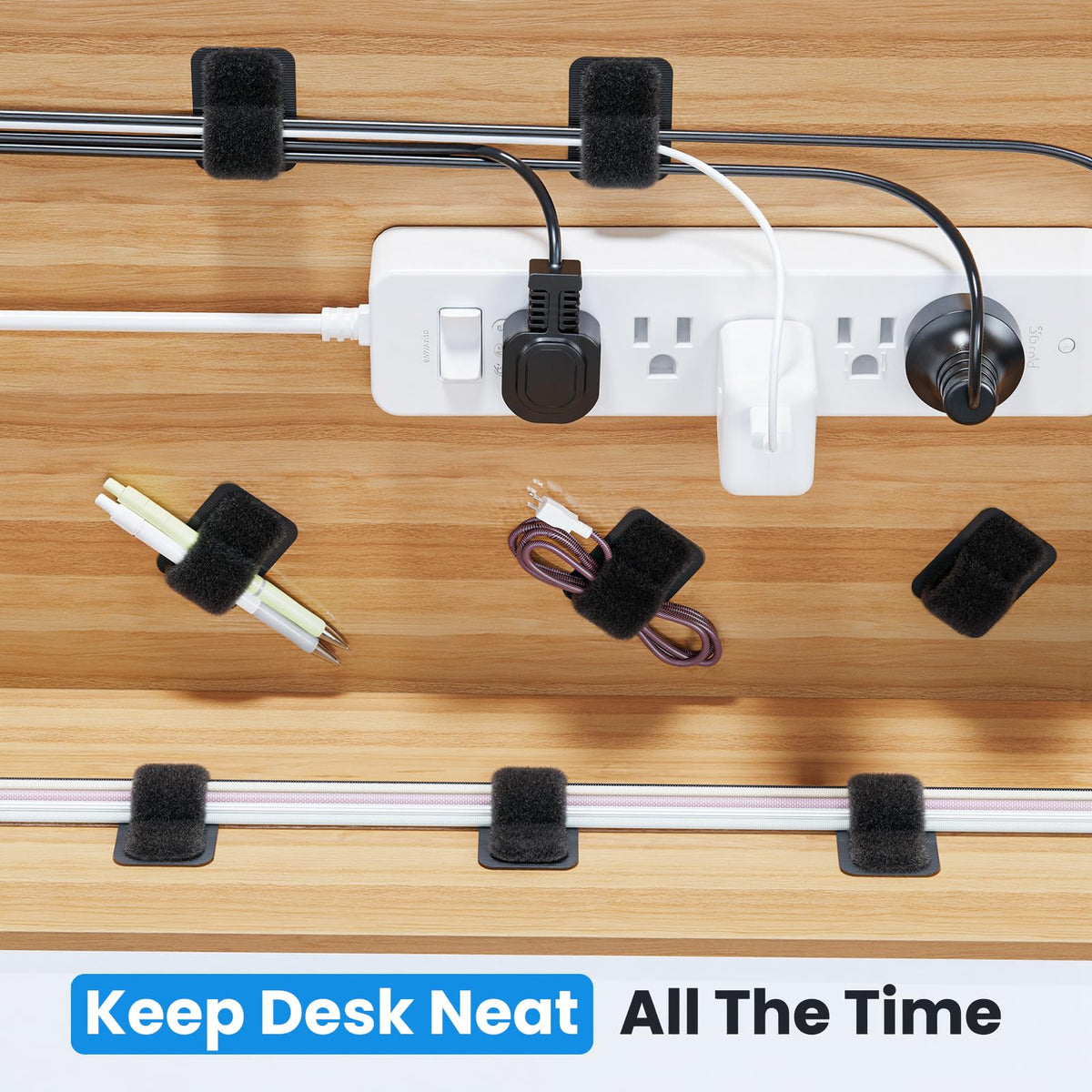 Adjustable Under-Desk Cable Holder