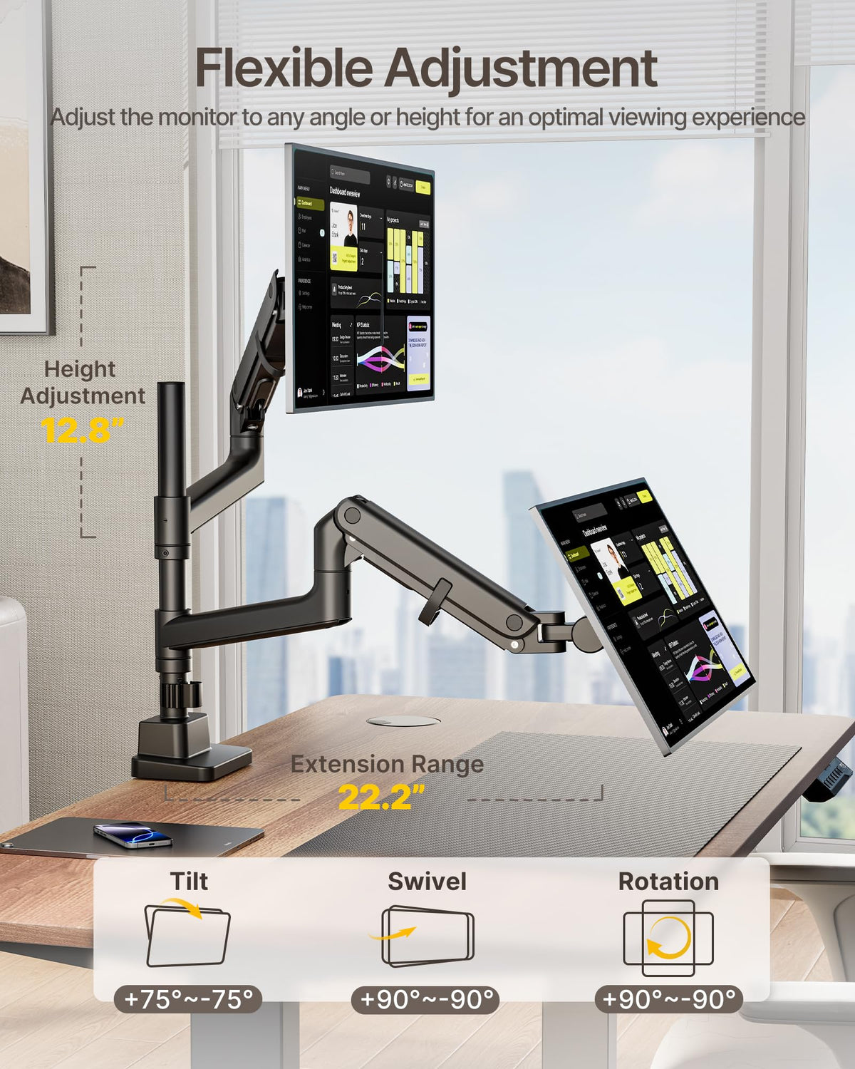 Dual Ultrawide Monitor Arm